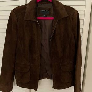 Brown suede jacket